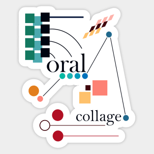 Graphic Notation - Color | Oral Collage Sticker